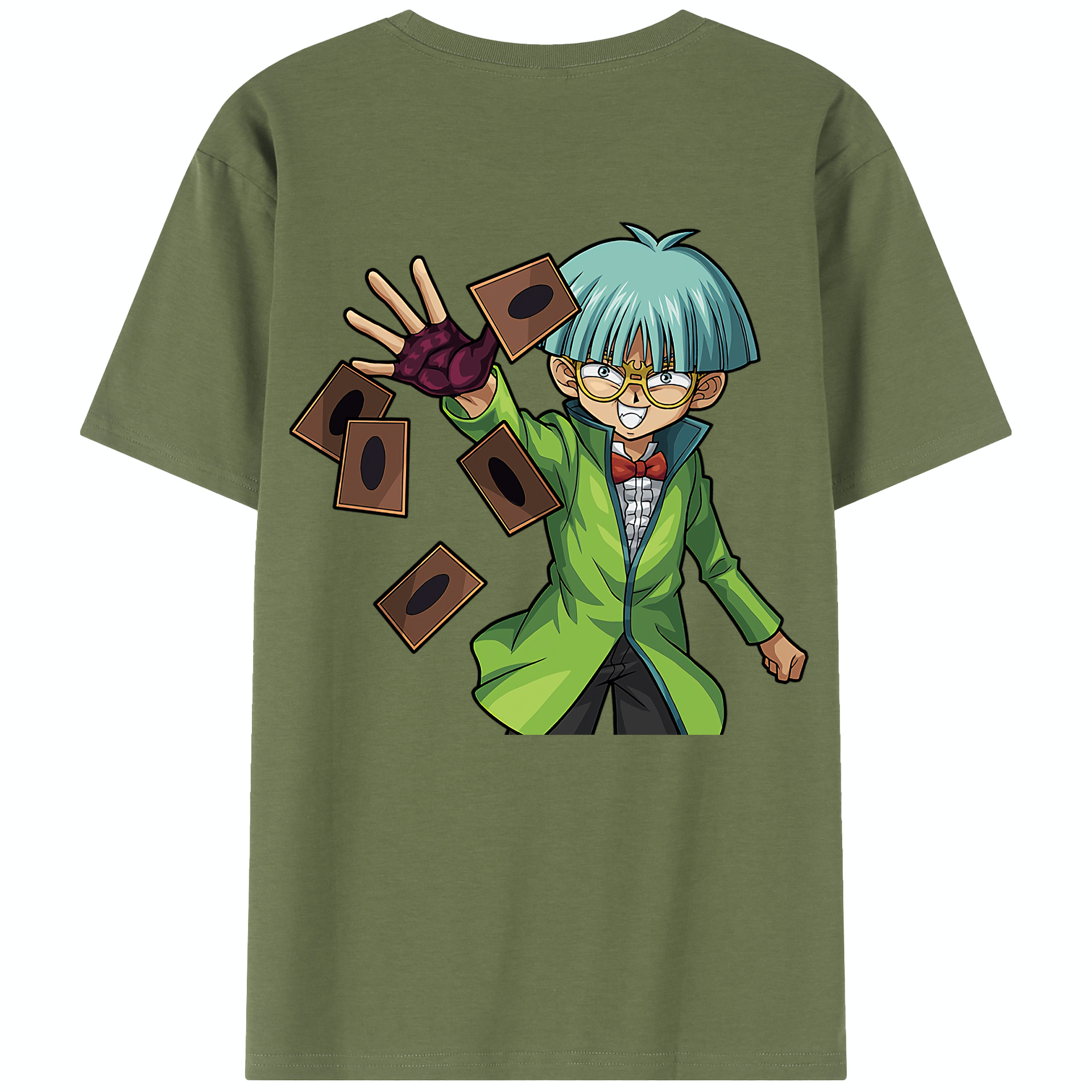 （画像用） 遊☆戯☆王 Yu-Gi-Oh! 綿100％半袖Tシャツ（背面プリント）